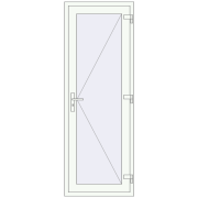 Entrance doors 800x2100 mm DOOR KORSA OPTIMUM REHAU BRILLANT RAL 9016 Traffic white two-sided Entrance doors 800x2100 mm DOOR KORSA OPTIMUM REHAU BRILLANT RAL 9016 Traffic white two-sided