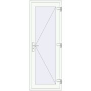 Entrance doors 700x2010 mm DOOR KORSA OPTIMUM REHAU BRILLANT RAL 9016 Traffic white two-sided Entrance doors 700x2010 mm DOOR KORSA OPTIMUM REHAU BRILLANT RAL 9016 Traffic white two-sided