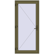DOOR KORSA OPTIMUM REHAU BRILLANT 1000x2200 mm QUARTZ_GREY two-sided
