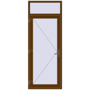 Entrance doors 910x2370 mm DOOR KORSA OPTIMUM REHAU BRILLANT WALNUT two-sided Entrance doors 910x2370 mm DOOR KORSA OPTIMUM REHAU BRILLANT WALNUT two-sided