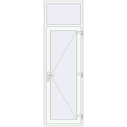 Entrance doors 800x2550 mm DOOR KORSA OPTIMUM REHAU BRILLANT RAL 9016 Traffic white two-sided Entrance doors 800x2550 mm DOOR KORSA OPTIMUM REHAU BRILLANT RAL 9016 Traffic white two-sided