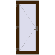 DOOR KORSA OPTIMUM REHAU BRILLANT 880x2030 mm DARK_OAK two-sided