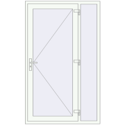 Drzwi zewnętrzne 1250x2050 mm DOOR KORSA ALU STANDARD 72 RAL 9016 Traffic white dwustronny Drzwi zewnętrzne 1250x2050 mm DOOR KORSA ALU STANDARD 72 RAL 9016 Traffic white dwustronny