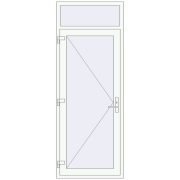 Entrance doors 890x2350 mm DOOR KORSA OPTIMUM REHAU BRILLANT RAL 9016 Traffic white two-sided Entrance doors 890x2350 mm DOOR KORSA OPTIMUM REHAU BRILLANT RAL 9016 Traffic white two-sided