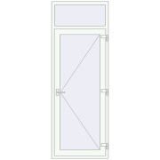 Drzwi zewnętrzne 870x2400 mm DOOR KORSA ENERGY-SAVING REHAU SYNEGO RAL 9016 Traffic white dwustronny Drzwi zewnętrzne 870x2400 mm DOOR KORSA ENERGY-SAVING REHAU SYNEGO RAL 9016 Traffic white dwustronny