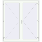 Drzwi zewnętrzne 2000x2250 mm DOOR KORSA ENERGY-SAVING REHAU SYNEGO RAL 9016 Traffic white dwustronny Drzwi zewnętrzne 2000x2250 mm DOOR KORSA ENERGY-SAVING REHAU SYNEGO RAL 9016 Traffic white dwustronny