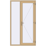 Drzwi zewnętrzne 1300x2300 mm DOOR KORSA ALU STANDARD 72 RAL 1001 Beige dwustronny Drzwi zewnętrzne 1300x2300 mm DOOR KORSA ALU STANDARD 72 RAL 1001 Beige dwustronny