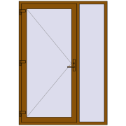 DOOR KORSA OPTIMUM REHAU BRILLANT 1500x2100 mm GOLDEN OAK dwustronny DOOR KORSA OPTIMUM REHAU BRILLANT 1500x2100 mm GOLDEN OAK dwustronny