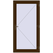 DOOR KORSA OPTIMUM REHAU BRILLANT 1050x2050 mm DARK_OAK two-sided