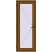 DOOR KORSA OPTIMUM REHAU BRILLANT 800x2100 mm GOLDEN OAK two-sided