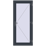 DOOR OPTIMUM REHAU BRILLANT 900x2000 mm ANTHRACITE_GREY_STRUKTURAL dwustronny DOOR OPTIMUM REHAU BRILLANT 900x2000 mm ANTHRACITE_GREY_STRUKTURAL dwustronny