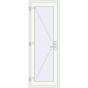 Entrance doors 690x2030 mm DOOR KORSA OPTIMUM REHAU BRILLANT RAL 9016 Traffic white two-sided Entrance doors 690x2030 mm DOOR KORSA OPTIMUM REHAU BRILLANT RAL 9016 Traffic white two-sided