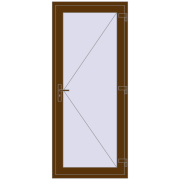 Drzwi zewnętrzne 900x2100 mm DOOR KORSA OPTIMUM REHAU BRILLANT WALNUT dwustronny Drzwi zewnętrzne 900x2100 mm DOOR KORSA OPTIMUM REHAU BRILLANT WALNUT dwustronny