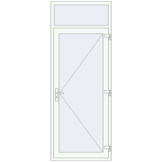 Drzwi zewnętrzne 950x2500 mm DOOR KORSA OPTIMUM REHAU BRILLANT