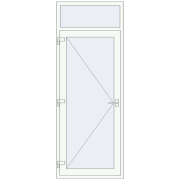 Drzwi zewnętrzne 900x2370 mm DOOR KORSA OPTIMUM REHAU BRILLANT RAL 9016 Traffic white dwustronny Drzwi zewnętrzne 900x2370 mm DOOR KORSA OPTIMUM REHAU BRILLANT RAL 9016 Traffic white dwustronny