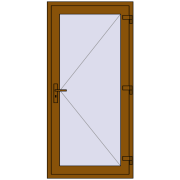 Drzwi zewnętrzne 900x1850 mm DOOR KORSA OPTIMUM REHAU BRILLANT