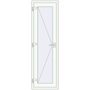 Drzwi wewnętrzne 590x2000 mm REHAU BASE 60 (Z74) RAL 9016 Traffic white dwustronny Drzwi wewnętrzne 590x2000 mm REHAU BASE 60 (Z74) RAL 9016 Traffic white dwustronny