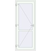 Internal doors 830x2120 mm REHAU BASE 60 TERRACE (Т94) RAL 9016 Traffic white two-sided Internal doors 830x2120 mm REHAU BASE 60 TERRACE (Т94) RAL 9016 Traffic white two-sided