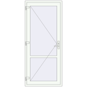 Internal doors 940x2170 mm REHAU BASE 60 TERRACE (Т94) RAL 9016 Traffic white two-sided Internal doors 940x2170 mm REHAU BASE 60 TERRACE (Т94) RAL 9016 Traffic white two-sided