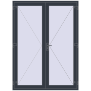 REHAU OPTIMUM 70 (Z74) 1700x2300 mm ANTHRACITE_GREY_STRUKTURAL two-sided