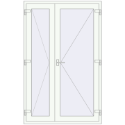 Internal doors 1300x2050 mm REHAU BASE 60 TERRACE (Т94)