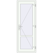 Internal doors 730x2000 mm REHAU BASE 60 TERRACE (Т94) RAL 9016 Traffic white two-sided Internal doors 730x2000 mm REHAU BASE 60 TERRACE (Т94) RAL 9016 Traffic white two-sided
