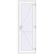 Internal doors 740x2200 mm REHAU BASE 60 TERRACE (Т94) RAL 9016 Traffic white two-sided Internal doors 740x2200 mm REHAU BASE 60 TERRACE (Т94) RAL 9016 Traffic white two-sided