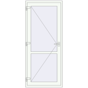 Internal doors 880x2100 mm REHAU BASE 60 (Z74) RAL 9016 Traffic white two-sided Internal doors 880x2100 mm REHAU BASE 60 (Z74) RAL 9016 Traffic white two-sided