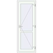 Internal doors 740x2050 mm REHAU BASE 60 TERRACE (Т94) RAL 9016 Traffic white two-sided Internal doors 740x2050 mm REHAU BASE 60 TERRACE (Т94) RAL 9016 Traffic white two-sided