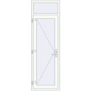 Drzwi wewnętrzne 730x2300 mm REHAU BASE 60 TERRACE (Т94) RAL 9016 Traffic white dwustronny Drzwi wewnętrzne 730x2300 mm REHAU BASE 60 TERRACE (Т94) RAL 9016 Traffic white dwustronny