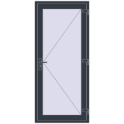 Internal doors 875x2000 mm REHAU BASE 60 (Z74) ANTHRACITE_GREY_STRUKTURAL two-sided Internal doors 875x2000 mm REHAU BASE 60 (Z74) ANTHRACITE_GREY_STRUKTURAL two-sided