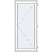 Internal doors 1020x2170 mm REHAU BASE 60 (Z74) RAL 9016 Traffic white two-sided Internal doors 1020x2170 mm REHAU BASE 60 (Z74) RAL 9016 Traffic white two-sided