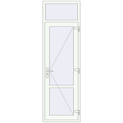 Drzwi wewnętrzne 740x2400 mm REHAU BASE 60 (Z74) RAL 9016 Traffic white dwustronny Drzwi wewnętrzne 740x2400 mm REHAU BASE 60 (Z74) RAL 9016 Traffic white dwustronny