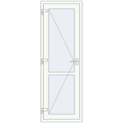 Drzwi wewnętrzne 700x2050 mm REHAU BASE 60 TERRACE (Т94) RAL 9016 Traffic white dwustronny Drzwi wewnętrzne 700x2050 mm REHAU BASE 60 TERRACE (Т94) RAL 9016 Traffic white dwustronny