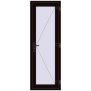 Internal doors 700x2050 mm REHAU OPTIMUM 70 TERRACE (Т94) BLACK_BROWN two-sided