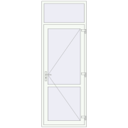 Drzwi wewnętrzne 950x2660 mm REHAU BASE 60 (Z74) RAL 9016 Traffic white dwustronny Drzwi wewnętrzne 950x2660 mm REHAU BASE 60 (Z74) RAL 9016 Traffic white dwustronny