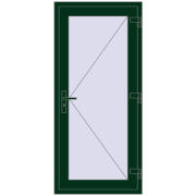 Internal doors 800x1750 mm REHAU BASE 60 (Z74) MOSS_GREEN two-sided