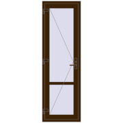 Drzwi wewnętrzne 700x2195 mm REHAU BASE 60 (Z74) DARK_OAK dwustronny