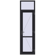 REHAU BASE 60 (Z74) 700x2500 mm BLACK_ULTI-MATT two-sided