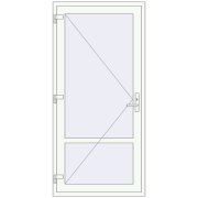 Drzwi wewnętrzne 1000x2100 mm REHAU BASE 60 (Z74) RAL 9016 Traffic white dwustronny Drzwi wewnętrzne 1000x2100 mm REHAU BASE 60 (Z74) RAL 9016 Traffic white dwustronny