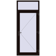 REHAU OPTIMUM 70 (Z74) 950x2300 mm BLACK_BROWN two-sided