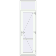 Internal doors 700x2350 mm REHAU BASE 60 (Z74) RAL 9016 Traffic white two-sided Internal doors 700x2350 mm REHAU BASE 60 (Z74) RAL 9016 Traffic white two-sided