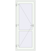 Internal doors 820x2050 mm REHAU BASE 60 (Z74) RAL 9016 Traffic white two-sided Internal doors 820x2050 mm REHAU BASE 60 (Z74) RAL 9016 Traffic white two-sided