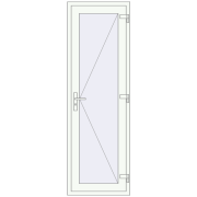 Drzwi wewnętrzne 695x2150 mm REHAU BASE 60 TERRACE (Т94) RAL 9016 Traffic white dwustronny Drzwi wewnętrzne 695x2150 mm REHAU BASE 60 TERRACE (Т94) RAL 9016 Traffic white dwustronny