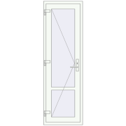 Internal doors 650x2050 mm REHAU BASE 60 TERRACE (Т94) RAL 9016 Traffic white two-sided Internal doors 650x2050 mm REHAU BASE 60 TERRACE (Т94) RAL 9016 Traffic white two-sided