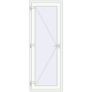 Internal doors 760x2180 mm REHAU BASE 60 TERRACE (Т94) RAL 9016 Traffic white two-sided Internal doors 760x2180 mm REHAU BASE 60 TERRACE (Т94) RAL 9016 Traffic white two-sided