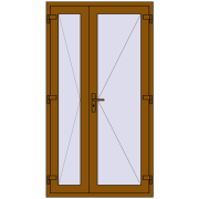 Drzwi wewnętrzne 1150x2100 mm REHAU BASE 60 TERRACE (Т94) GOLDEN OAK dwustronny