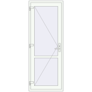Drzwi wewnętrzne 820x2160 mm REHAU BASE 60 (Z74) RAL 9016 Traffic white dwustronny Drzwi wewnętrzne 820x2160 mm REHAU BASE 60 (Z74) RAL 9016 Traffic white dwustronny