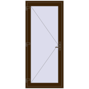 Internal doors 930x2140 mm REHAU BASE 60 (Z74) DARK_OAK two-sided