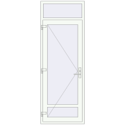 Drzwi wewnętrzne 850x2380 mm REHAU BASE 60 (Z74) RAL 9016 Traffic white dwustronny Drzwi wewnętrzne 850x2380 mm REHAU BASE 60 (Z74) RAL 9016 Traffic white dwustronny